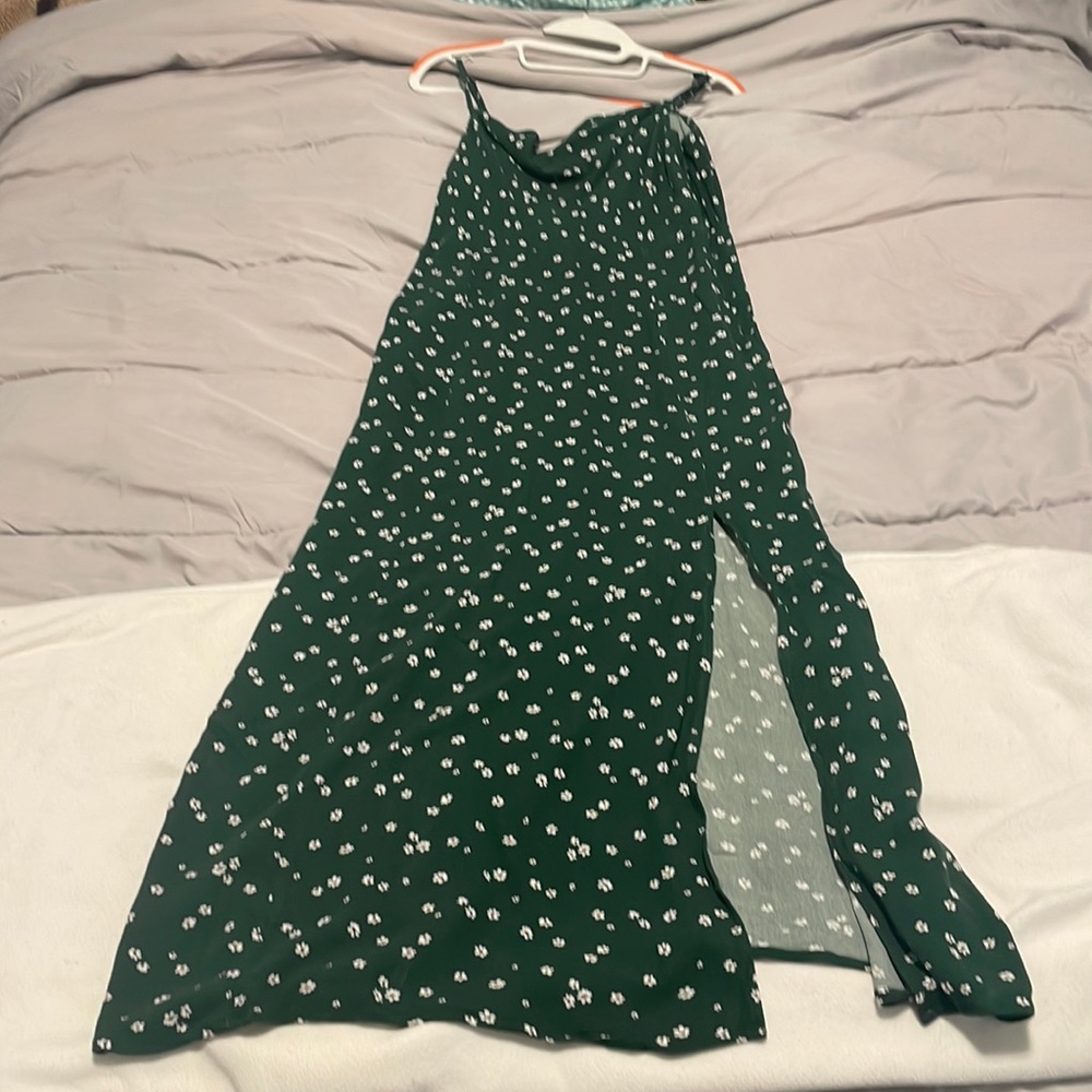 American Eagle Floral Maxi Dress with Cowl Neck